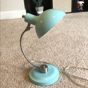 Teal desk lamp